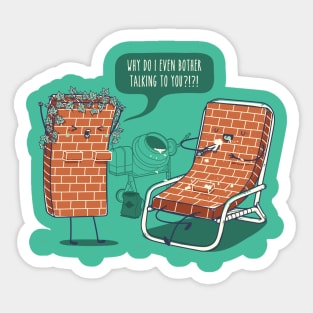 Brick Wall Blues Sticker